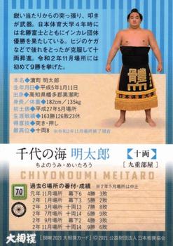 2021 BBM Sumo #70 Chiyonoumi  Meitaro Back