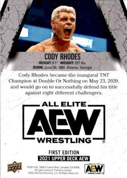 2021 Upper Deck AEW #1 Cody Rhodes Back
