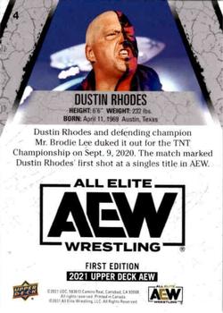 2021 Upper Deck AEW #4 Dustin Rhodes Back