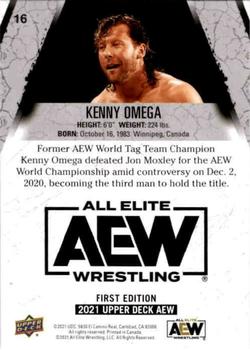 2021 Upper Deck AEW #16 Kenny Omega Back