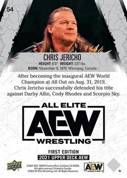 2021 Upper Deck AEW #54 Chris Jericho Back