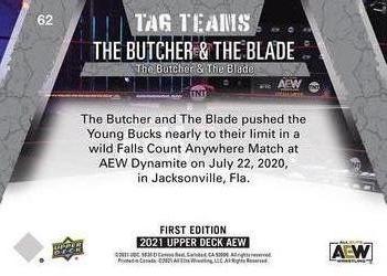 2021 Upper Deck AEW #62 The Butcher / The Blade Back