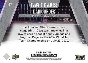 2021 Upper Deck AEW #67 Evil Uno / Stu Grayson Back