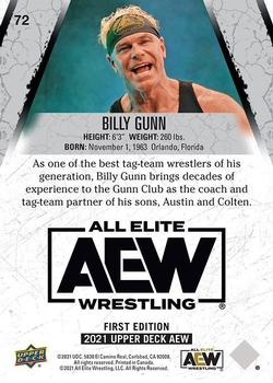 2021 Upper Deck AEW #72 Billy Gunn Back