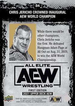 2021 Upper Deck AEW #84 Chris Jericho Back