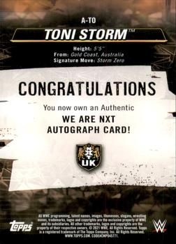 2021 Topps WWE NXT - We Are NXT Autographs #A-TO Toni Storm Back