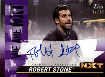 2021 Topps WWE NXT - We Are NXT Autographs Purple #A-RE Robert Stone Front