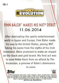 2021 Topps WWE NXT - Finn Balor Tribute #FB-1 Finn Bálor Makes His NXT Debut Back