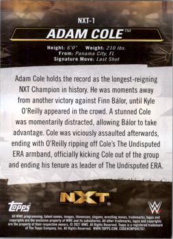 2021 Topps WWE NXT - We Are NXT #NXT-1 Adam Cole Back