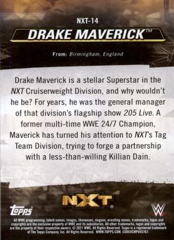 2021 Topps WWE NXT - We Are NXT #NXT-14 Drake Maverick Back