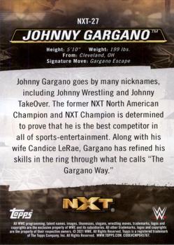 2021 Topps WWE NXT - We Are NXT #NXT-27 Johnny Gargano Back
