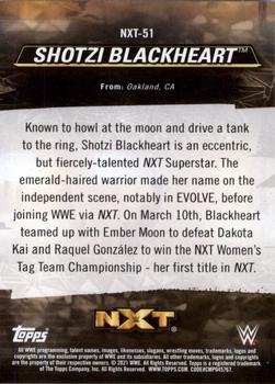 2021 Topps WWE NXT - We Are NXT #NXT-51 Shotzi Blackheart Back