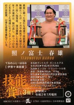 2021 BBM Sumo Series 2 Takumi #47 Terunofuji Haruo Back
