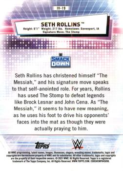 2021 Topps Chrome WWE - Image Variations #IV-19 Seth Rollins Back