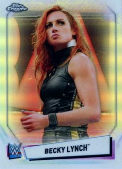 2021 Topps Chrome WWE - Refractors #8 Becky Lynch Front