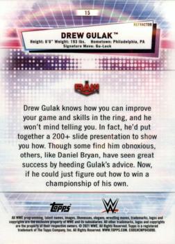 2021 Topps Chrome WWE - Refractors #15 Drew Gulak Back