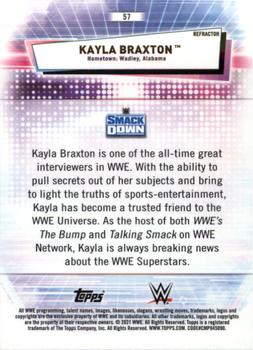 2021 Topps Chrome WWE - Refractors #57 Kayla Braxton Back