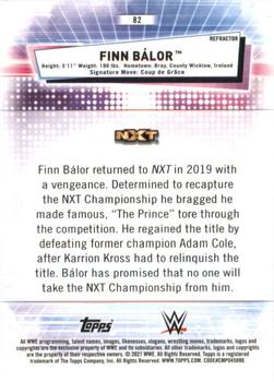 2021 Topps Chrome WWE - Refractors #82 Finn Bálor Back
