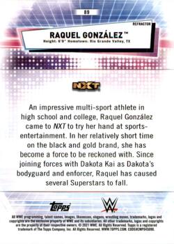 2021 Topps Chrome WWE - Refractors #89 Raquel González Back