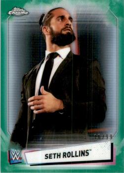 2021 Topps Chrome WWE - Green Refractors #68 Seth Rollins Front