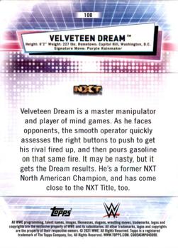 2021 Topps Chrome WWE - Green Refractors #100 Velveteen Dream Back