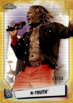2021 Topps Chrome WWE - Gold Refractors #36 R-Truth Front