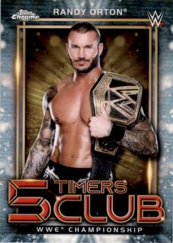 2021 Topps Chrome WWE - 5 Timers Club #5T-10 Randy Orton Front