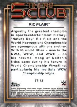 2021 Topps Chrome WWE - 5 Timers Club #5T-12 Ric Flair Back