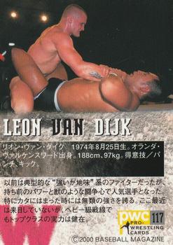 2000 BBM Pro Wrestling #117 Leon Van Dijk Back