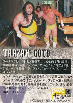 2000 BBM Pro Wrestling #241 Tarzan Goto Back