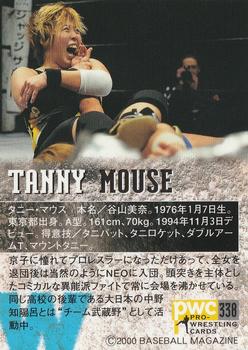 2000 BBM Pro Wrestling #338 Tanny Mouse Back