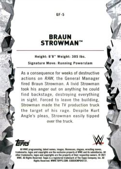 2021 Topps Chrome WWE - Great Feats of Strength #GF-5 Braun Strowman Back