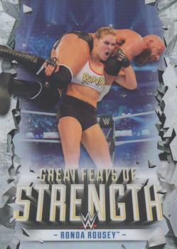 2021 Topps Chrome WWE - Great Feats of Strength #GF-6 Ronda Rousey Front