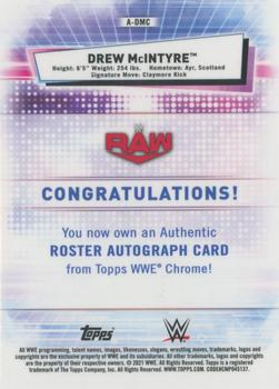 2021 Topps Chrome WWE - Autographs #A-DMC Drew McIntyre Back