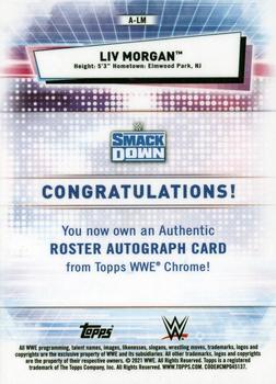 2021 Topps Chrome WWE - Autographs Green Refractors #A-LM Liv Morgan Back