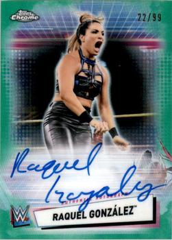 2021 Topps Chrome WWE - Autographs Green Refractors #A-RG Raquel González Front