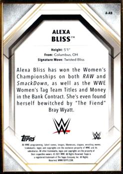 2021 Topps Transcendent Collection WWE - Autographs Red #A-AB Alexa Bliss Back