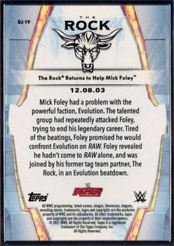 2021 Topps Transcendent Collection WWE - WWE Legends Tribute Set The Rock #DJ-19 The Rock Returns to Help Mick Foley Back
