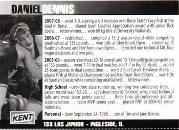 2008-09 Iowa Hawkeyes #NNO Daniel Dennis Back