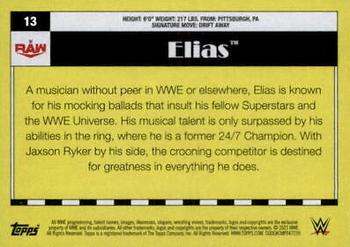2021 Topps Heritage WWE - Rainbow Foil #13 Elias Back