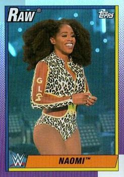 2021 Topps Heritage WWE - Rainbow Foil #29 Naomi Front