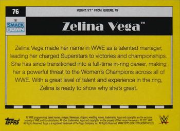 2021 Topps Heritage WWE - Rainbow Foil #76 Zelina Vega Back