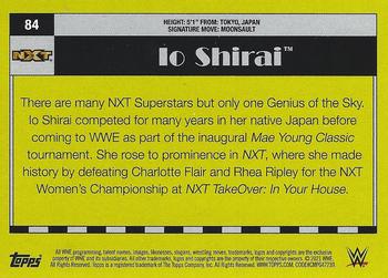 2021 Topps Heritage WWE - Rainbow Foil #84 Io Shirai Back