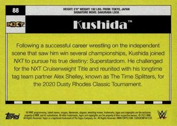 2021 Topps Heritage WWE - Rainbow Foil #88 Kushida Back