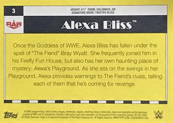 2021 Topps Heritage WWE - Blue #3 Alexa Bliss Back