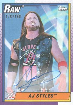 2021 Topps Heritage WWE - Autographs #A-AJ AJ Styles Front