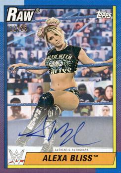 2021 Topps Heritage WWE - Autographs Blue #A-AB Alexa Bliss Front
