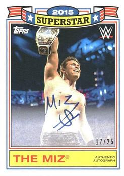 2021 Topps Heritage WWE - Superstar Tribute The Miz Autographs #A-MZ15 The Miz Front