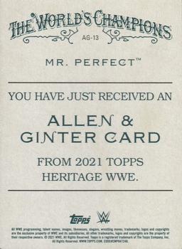 2021 Topps Heritage WWE - Allen & Ginter #AG-13 Mr. Perfect Back