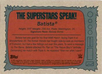 2021 Topps Heritage WWE - Superstars Speak #SS-1 Batista Back